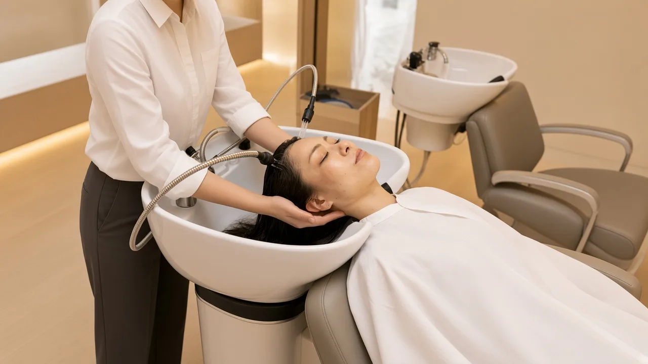 LEVANTでのヘアエステの施術